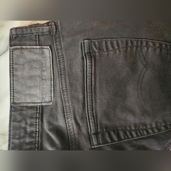 American Eagle Pants Size 28, 30 length Flex Mens Black - Picture 2 of 5